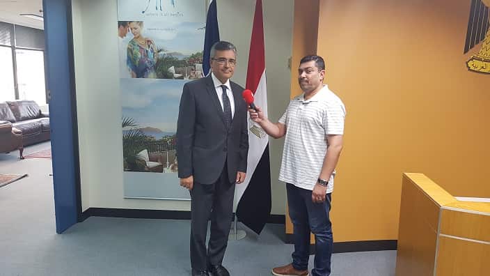 Egyptian Consul general Mohamed Fakhri