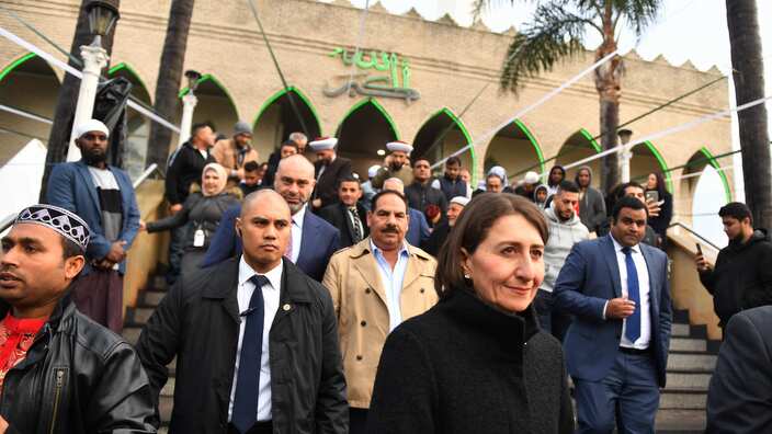 NSW Premier Gladys Berejiklian visits the muslim community celebrating Eid al-Fitr