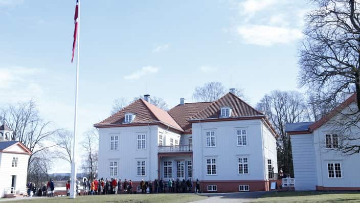 Eidsvoll manor where the Norwegian constitution was signed on May 17, 1814. 