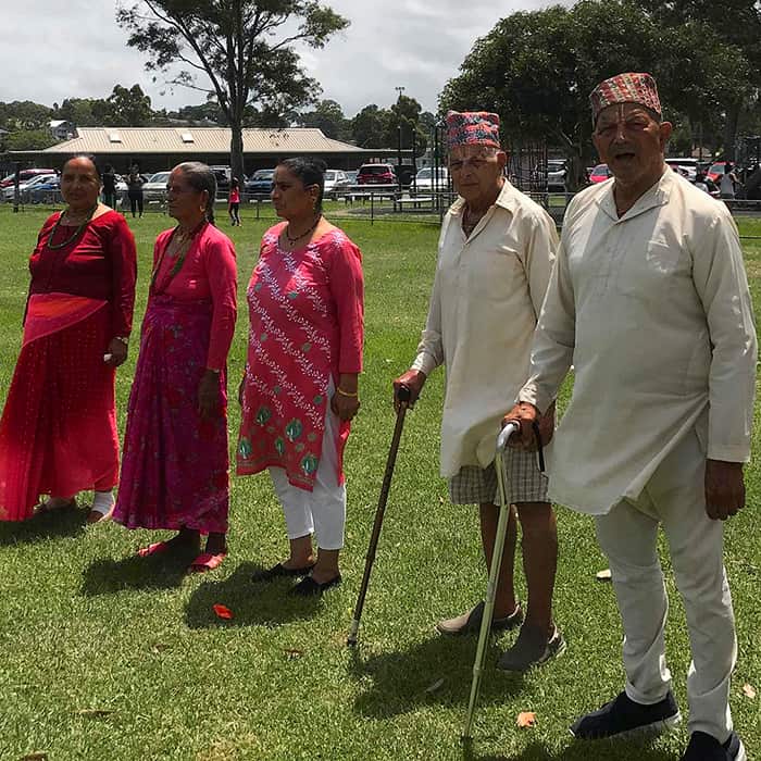 Elder members of the Bhutanese community in Sydney