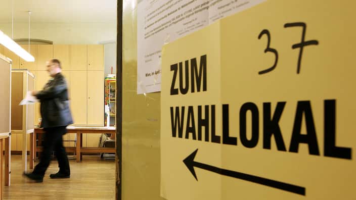 Österreichisches Wahllokal