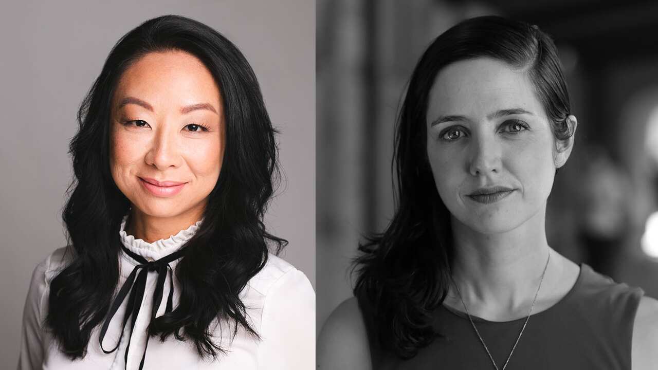 Economist Elisa Choy (left) and University of Sydney Associate Professor Anna Boucher.