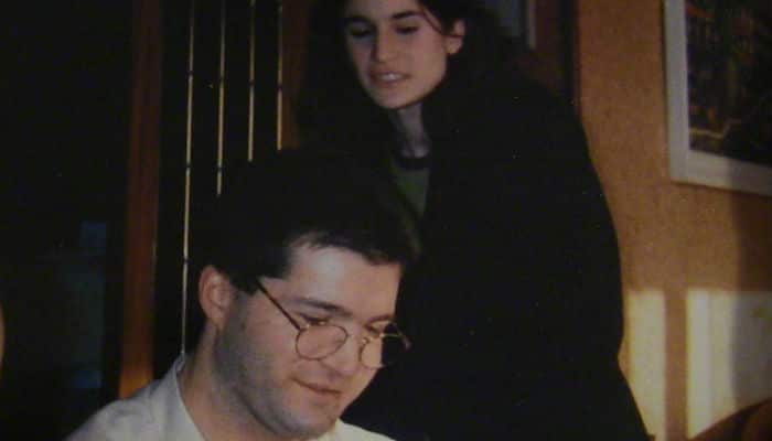 Marian Vidal con su hermano Angel. 