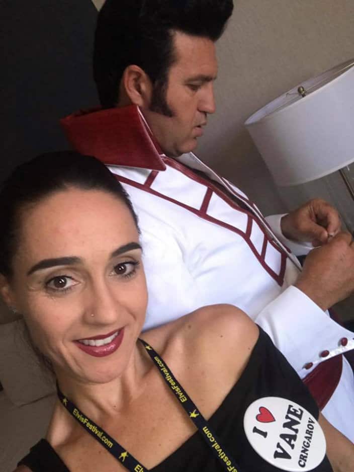 Vane Elvis Crngarov with his wife Elizabeta