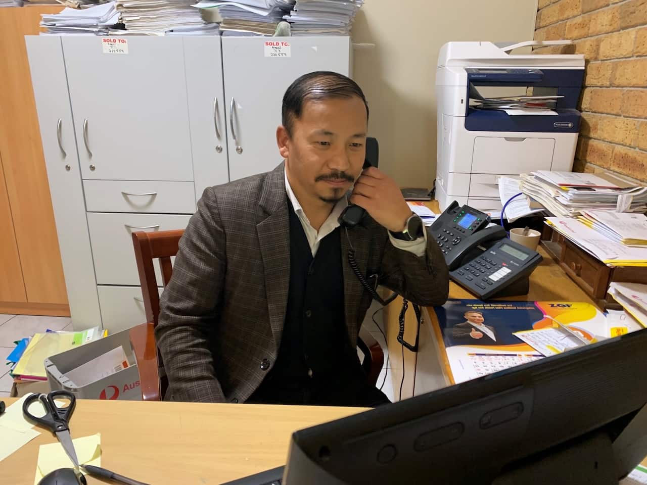 Mohan Lama one of the staffs of Nepal Embassy in Canberra.