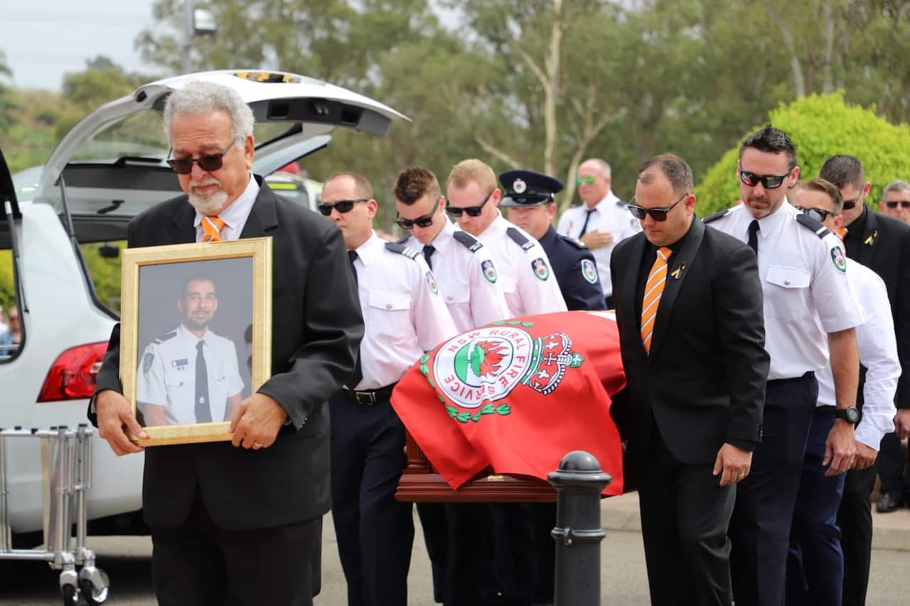 Farewell NSW volunteer firefighter Andrew O'Dwyer