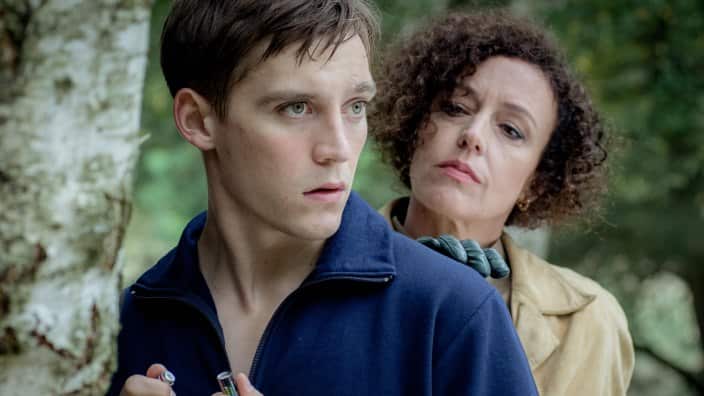 Protagonist Moritz Stamm und seine "Stasitante", die ihm am Ende keine Wahl lässt.