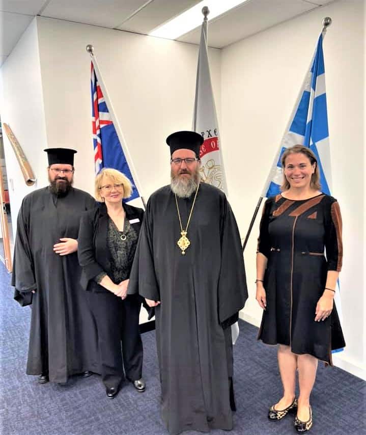 Επίσκεψη της Προξένου στην Πέρθη, Γεωργίας Καρασιώτου στα γραφεία της Αρχιεπισκοπικής περιφέρειας Δυτικής Αυστραλίας. 