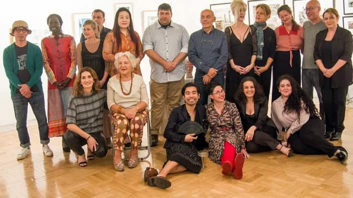 NAVA Executive Director Esther Anatolitis, at the opening of the "Destinations" of the Greek-Australian Cultural League. 