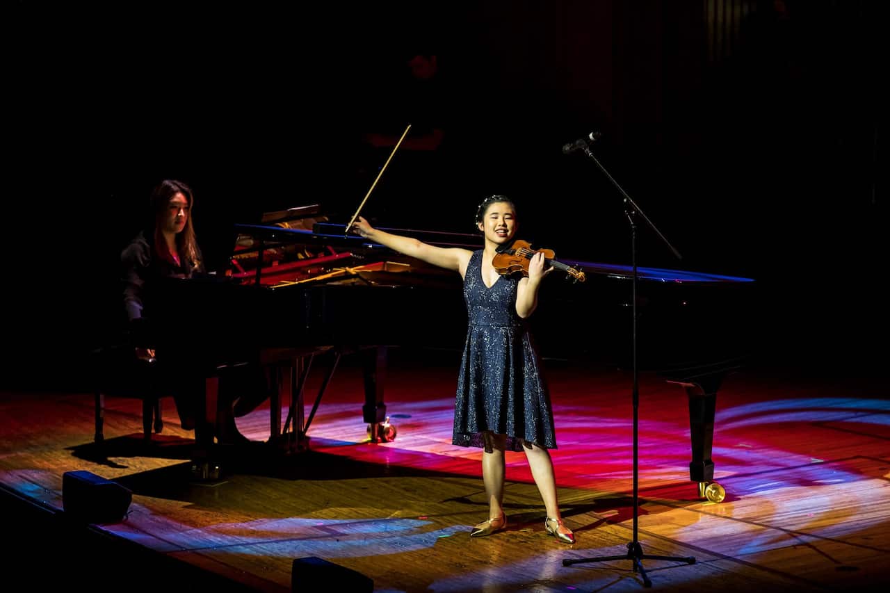 Eunice performed a violin solo at the Sydney Opera House in July this year as part of the NSW Arts Unit PULSE Showcase of Excellence Concert.