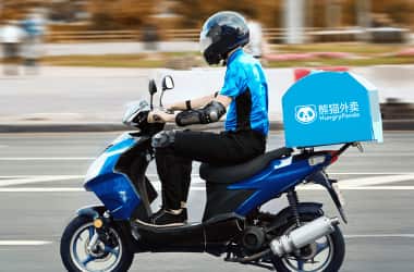 Hungry Panda food delivery driver.