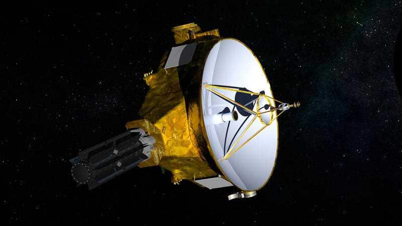 This illustration provided by NASA shows the New Horizons spacecraft. NASA launched the probe in 2006.
