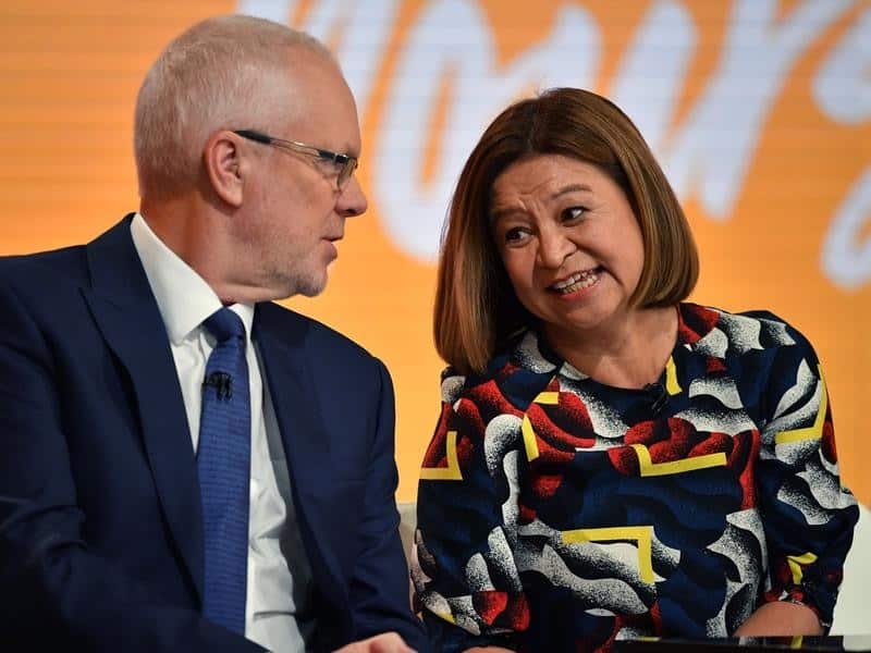 Former ABC Chairman Justin Milne and former MD Michelle Guthrie.