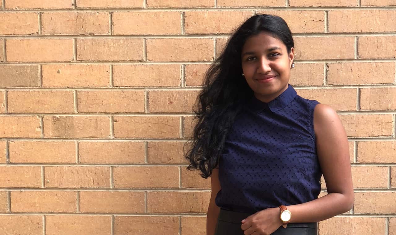 Hashwina Vimalarajan says she hopes by sharing her story it encourages others to do the same.