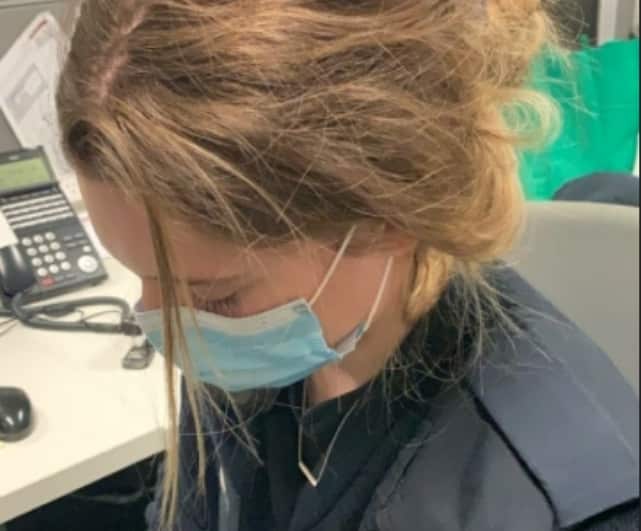 A Victoria Police officer allegedly had her head repeatedly bashed into concrete by a woman who refused to wear a mask in line with coronavirus rules.