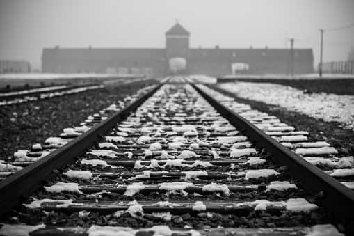 Auschwitz concentration camp, where an estimated 1.1 million people died, including Jews, Roma, homosexuals and dissidents to the Nazis.