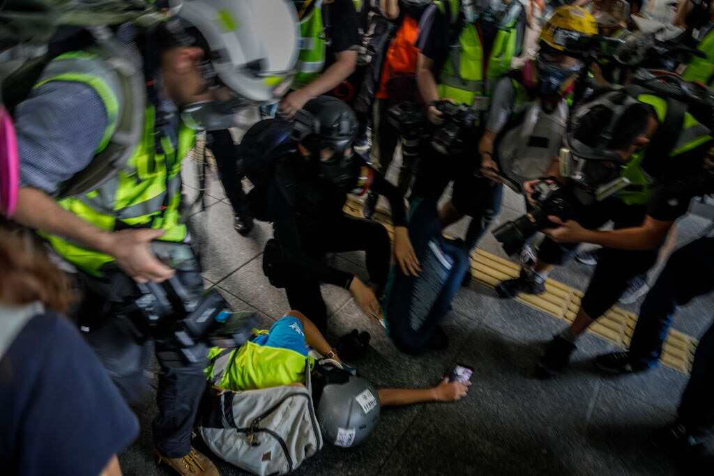 Anti-Government Protests Continue In Hong Kong Ahead of China National Day