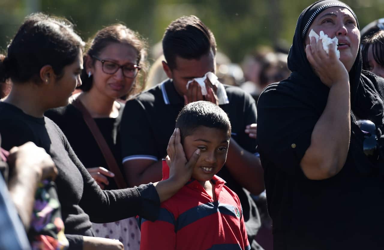 File image of Family members and mourners at a community vigil for murdered 14-month-old Sanaya Sahib from Friday, April 15,