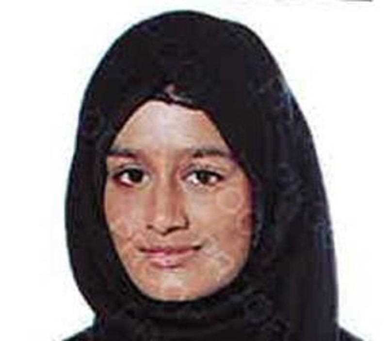 A handout photo made from 20 February 2015 showing Shamima Begum