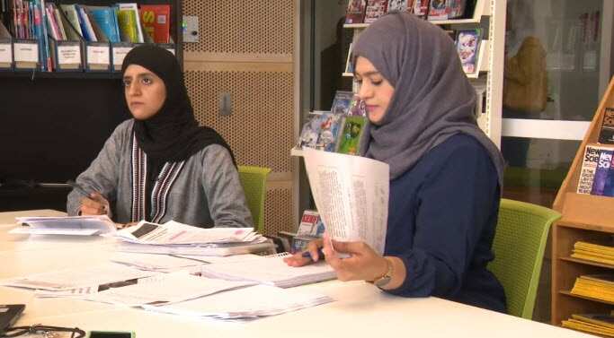 English language students from La Trobe College Australia.