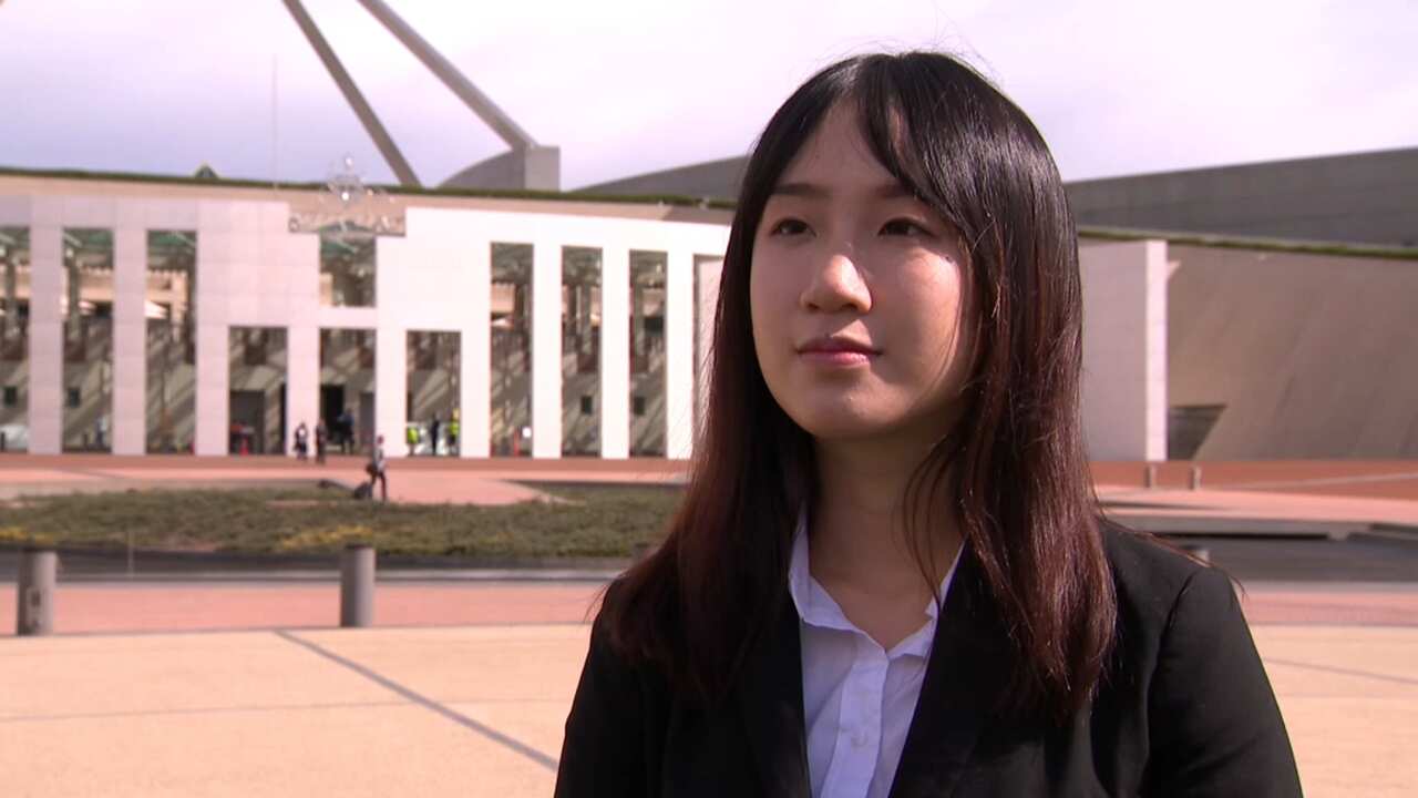 Student protester Zoey Leung.