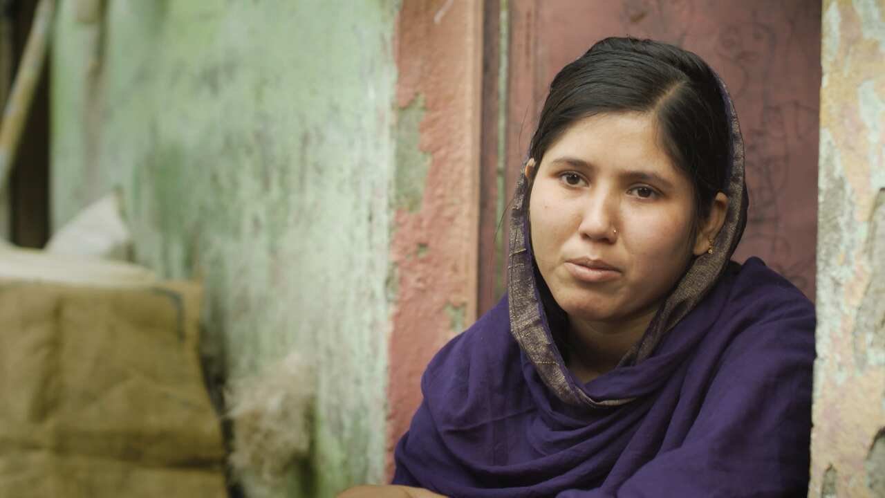 Jasmine lost her job in September. She previously made clothes for Mosaic brands.