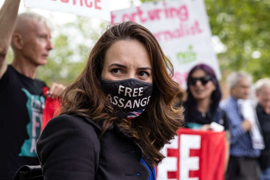 Stella Morris, the partner of Julian Assange.