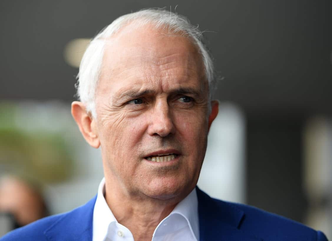 A file photo of former prime minister Malcolm Turnbull.