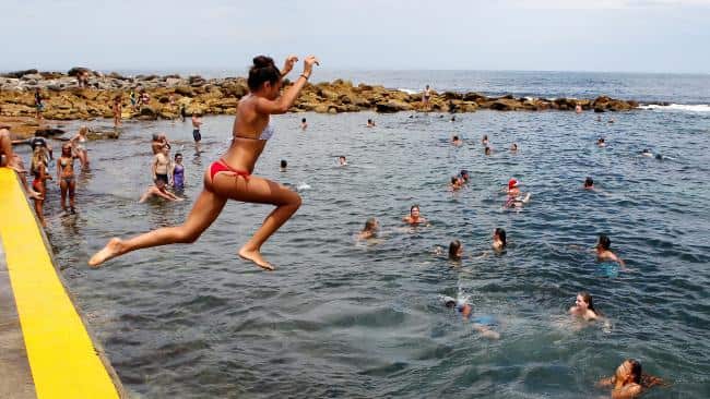 Residents living by the coast will feel some relief from the heat. Hollie Adams/The Australian