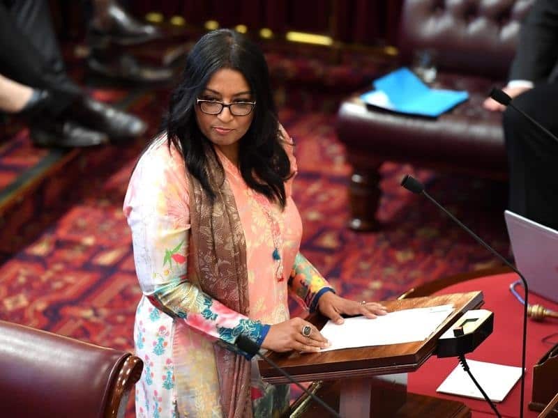 The Greens Mehreen Faruqi in the NSW Parliament.