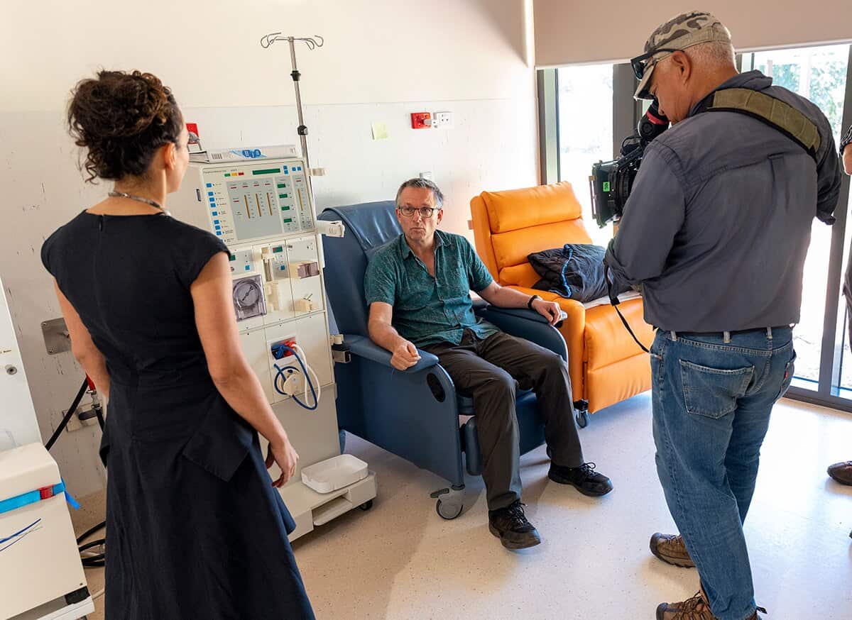 Michael Mosley filming Australia's Health Revolution