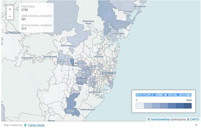 2016 people Living in Social Housing