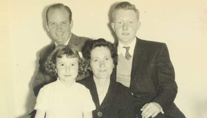 La familia Pennini. Padres: Angela y Clemente Hijos: Liliana y Jorge. (Cortesía Angela Pennini)