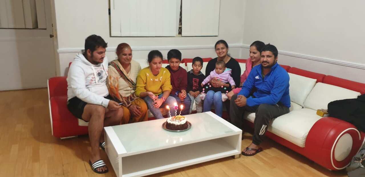 Naveen with his family