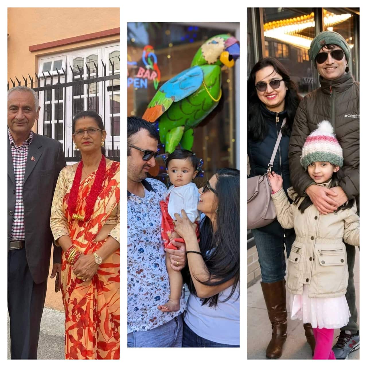 Nepali Family living apart.