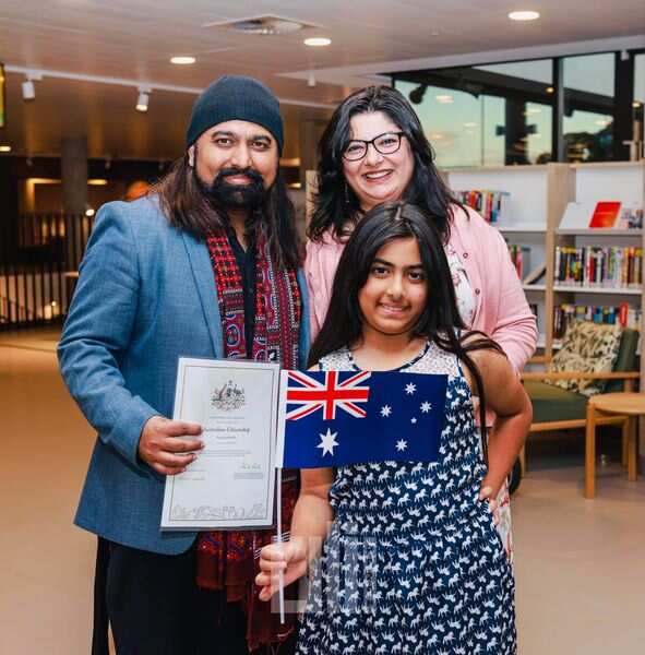 family have been awarded Australian Citizenship.