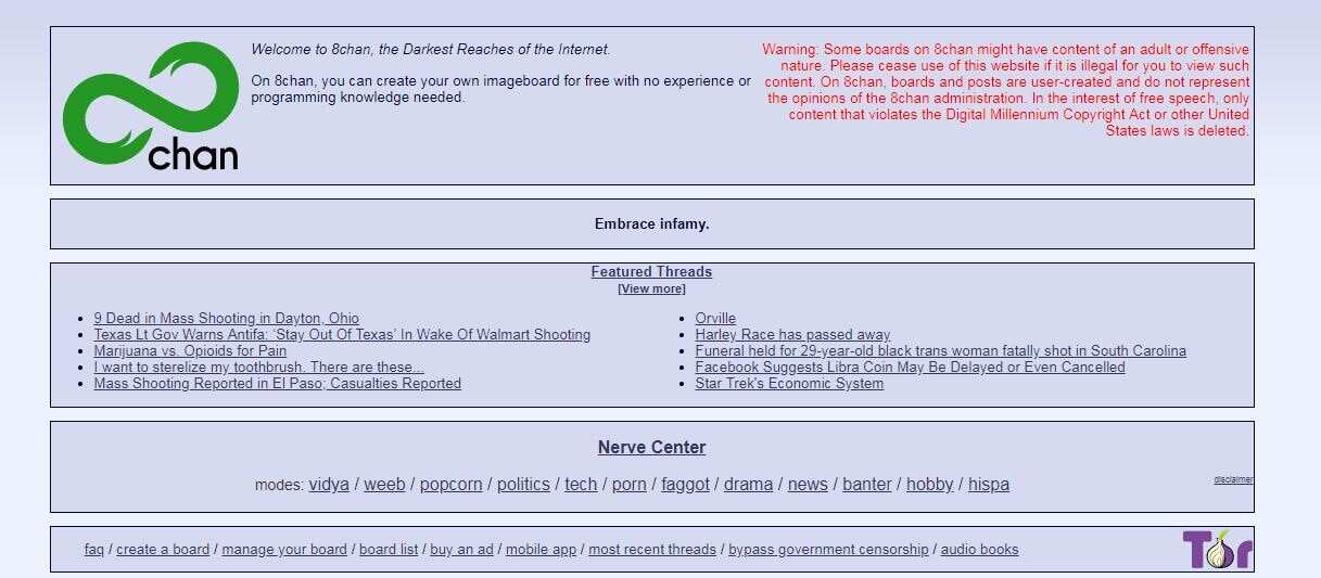 8chan has become a megaphone for mass shooters, with white nationalists actively recruiting.