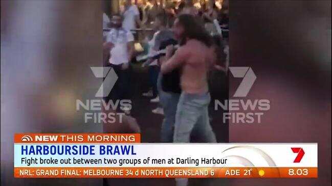 Police are investigating a vicious brawl at Sydney's Darling Harbour.