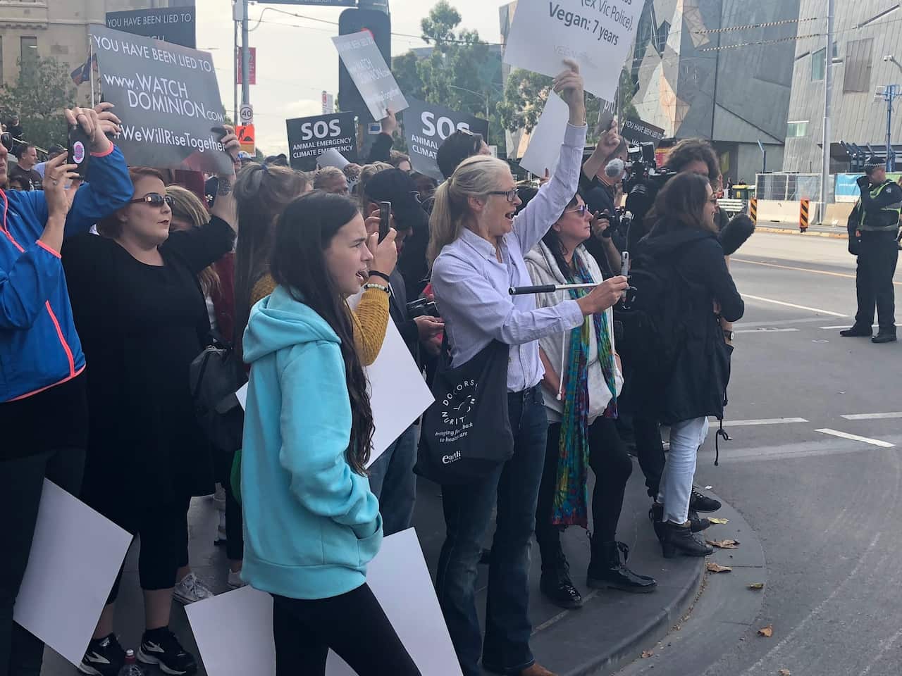 Melbourne protesters.