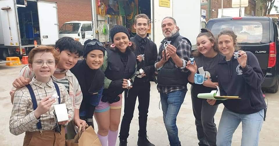 Ocean Lim with the cast of Born to Spy 