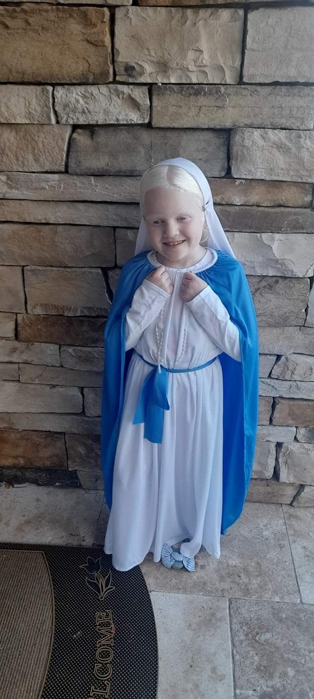 Mary Rose Succar loves dressing up for school activities