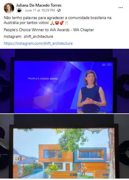 Juliana Torres Arquitetura brasileira na Austrália