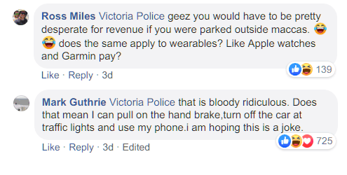 Comments on Facebook