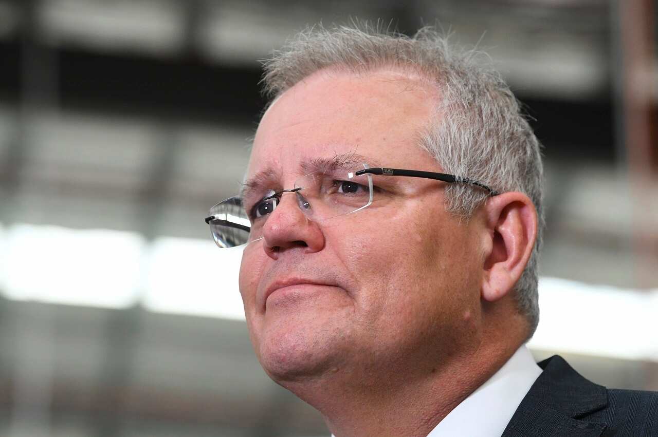 Scott Morrison speaks to the media on Thursday.