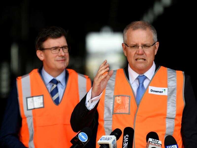 Minister for Cities Alan Tudge and Prime Minister Scott Morrison