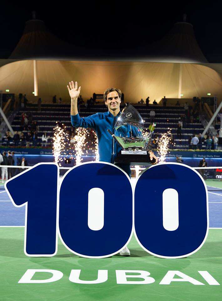 Roger Federer feiert 100. Karrieretitel