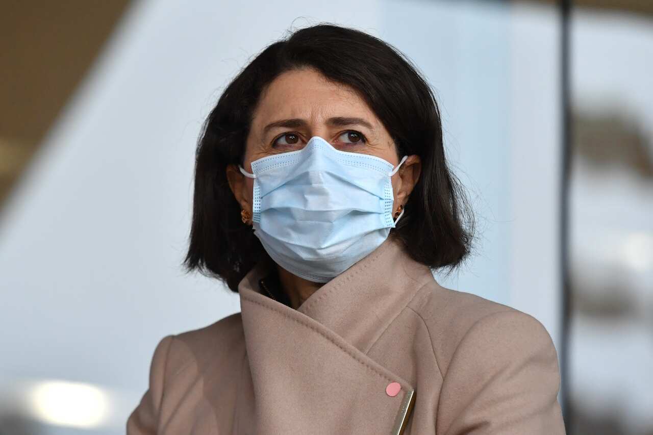 NSW Premier Gladys Berejiklian announcing another extension to Sydney's lockdown on Wednesday.