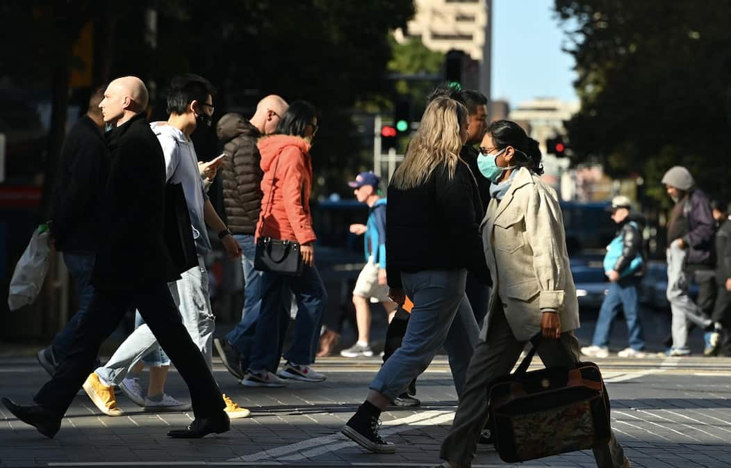 A crowded Sydney street this month.