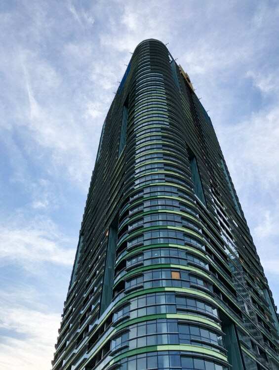 The Opal Tower is seen at Olympic Park in Sydney, Thursday, December 28, 2017 (AAP)
