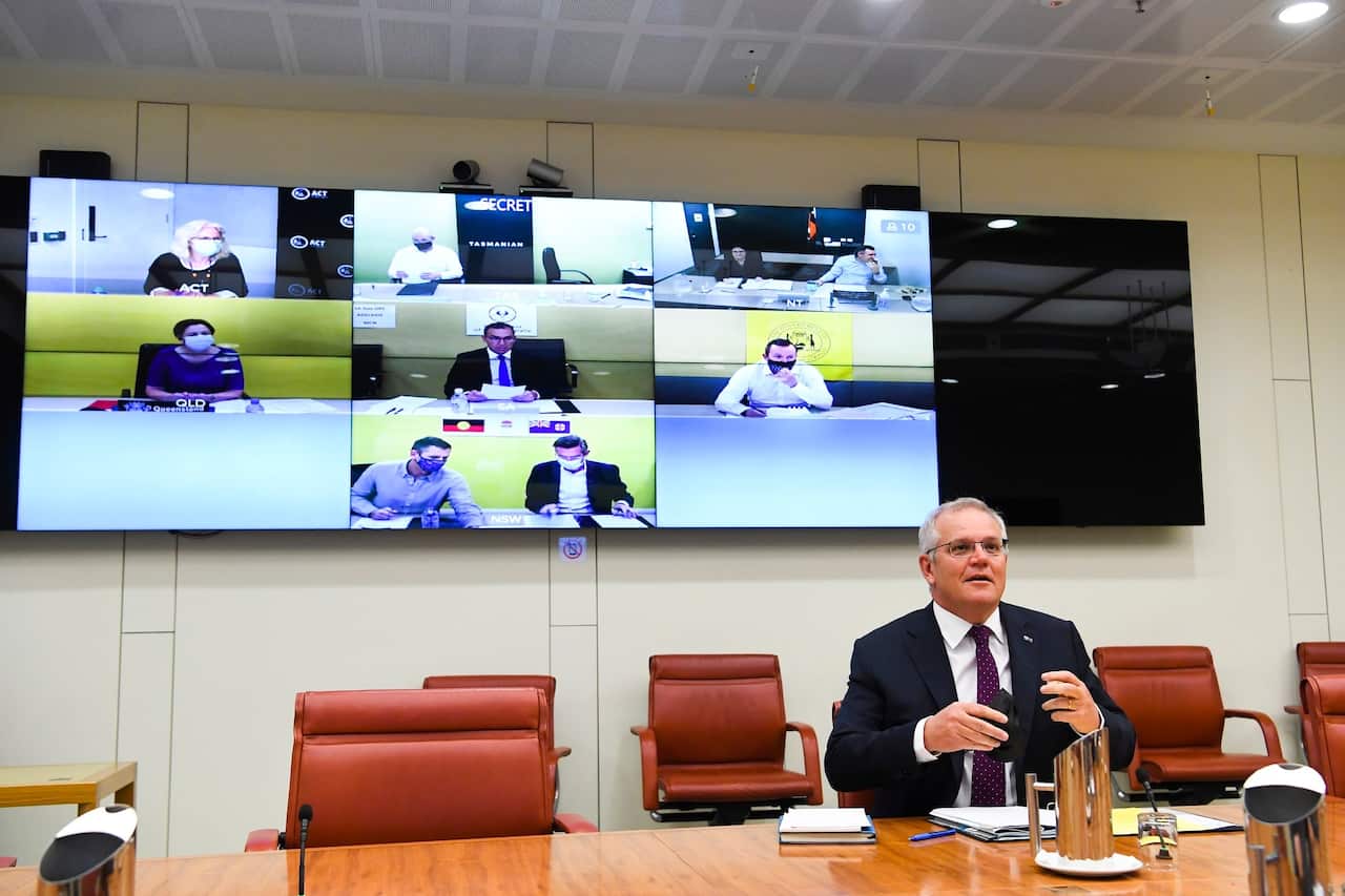 Prime Minister Scott Morrison held a national cabinet meeting on Thursday to discuss a national definition of a COVID-19 close contact.